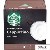 STARBUCKS Cappuccino Capsules for Dolce Gusto Machine Ref 12397695 Pack 36 (3x12 Capsule=18 Drinks)