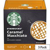 STARBUCKS Caramel Macchiato Capsules for Dolce Gusto Machine 12397694 Pack 36 (3x12 Capsule=18 Drinks)