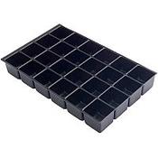 Bisley Insert Tray 2/16 Plastic for Storage Cabinet 16 Sections H51mm Black Ref 224P1 [Pack 5] image
