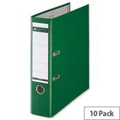 Leitz 180 Polypropylene A4 80mm Green Lever Arch File Pack of 10 image