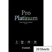 Canon Photo Paper Pro Platinum - A3 (297 x 420 mm) - 300 g/m² - 20 sheet(s) photo paper - for PIXMA Pro9000, Pro9500 image