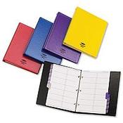Telephone Address Book Binder Matching A-Z Index and 20 Sheets A5 Black Concord CD6 image