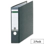 Leitz 180 A3 Oblong Black 77mm Lever Arch File Pack of 2 image
