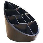 Recycled Pen Pot Black 10 Compartments Leaf Design Avery DTR Eco image