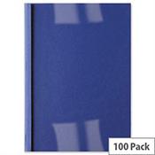 GBC Thermal Binding Covers IB451003 Clear Front Back Royal Blue 1.5mm A4 Pack 100 image