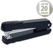 Rexel Meteor Stapler Metallic Black Half Strip image