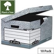 Fellowes Bankers Box System Flip Top Archive Storage Box 01815 Pack 10 image