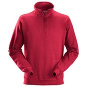 Snickers 2818 1/2 Zip Sweatshirt Size M Chilli Red