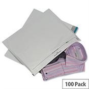GoSecure Grey Lightweight 440x320mm Polythene Protective Envelopes Pack of 100 image
