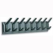 Hat and Coat Wall Rack with Conclealed Fixings 8 Hooks Graphite Acorn Linear image
