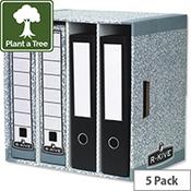 Bankers Box System Lever Arch File Store Fellowes 01840 Pack 5 image