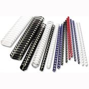 GBC Binding Combs Plastic 21 Ring 240 Sheets A4 25mm Black Pack 50 image