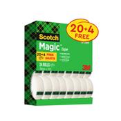 Scotch Magic Invisible Tape, Value Pack, 19 mm x 33 m, 24 Rolls/Pack image