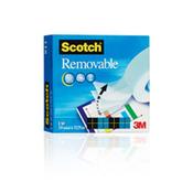 Scotch Removable Invisible Tape, 19 mm x 33 m, 1 Roll/Pack image