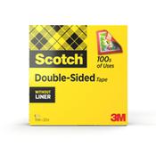 Scotch Double Sided Tape, 19 mm x 33 m, 1 Roll/Pack image