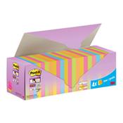 Post-it Super Sticky Colour Z-Notes, 76 mm x 76 mm, Cabinet Pack of 24 Pads