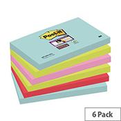 Post-it Super Sticky Notes Miami 76 x 127mm 655-6SS-MIA image