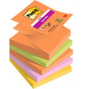 Post-it Super Sticky Z-Notes, Boost Colour Collection, 76 mm x 76 mm, 90 Sheets/Pad, 5 Pads/Pack image