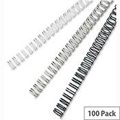 GBC Binding Wires 34 Loop 85 Sheets 9.5mm A4 White Pack 100 image