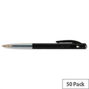 Bic M10 Retractable Ballpoint Pen Black Pack 50 image