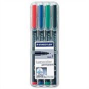 Staedtler 318 Lumocolor Fine Pen Permanent Assorted 0.6mm Wallet 4 image