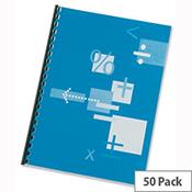 GBC HiClear Binding Report Covers 250 micron Superclear A4 Clear 41606E Pack 25x2 image