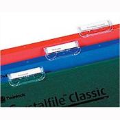Plastic Tabs For Rexel Crystalfile Suspension Files Clear 78020 Pack 50 image