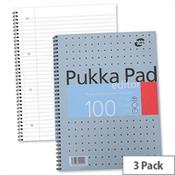 Pukka Pad A4 Punched Notebook 100 Pages Pack 3 image