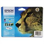 Epson T0715 4-Colour Ink Cartridges Multipack C13T07154010 C13T07154012 - Epson Cheetah image