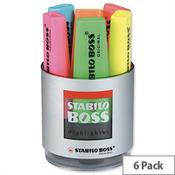 Stabilo Boss Highlighters in Pot Assorted Set of Six image