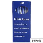 Uno Ball Pens Medium Blue [Pack 50] image
