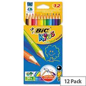 Bic Kids Ecolution Evolution Pencils Colour Assorted Wallet of 12 image