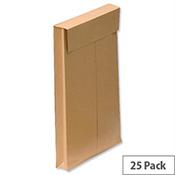 New Guardian Gusset C4 Envelopes 130gsm Manilla Peel and Seal Pack of 25 image