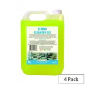 Lemon Cleanser Pack of 4 Gel Surface Cleaner 5 Litre