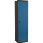 Probe Police Locker Double Coat Hook Cam Lock ACTIVECOAT W460xD550xH1780mm Metallic Black Body Blue Door 7 Year Warranty image