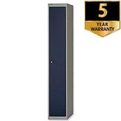 Bisley 1 Door Steel Locker Goose Grey Blue W305xD305xH1802mm 5 Year Warranty image