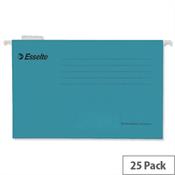 Esselte Classic Economy Suspension File Foolscap Blue Pk 25 90334 image