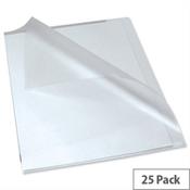 Rexel Anti Slip Cut Flush Folders Polypropylene Clear 2102211 Pack 25 image