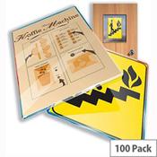 GBC A4 2x100 Micron Peel n' Stick Gloss Laminating Pouches, Pack of 100 image