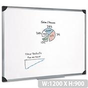 Magnetic Whiteboard Aluminium Trim 1200 x 900mm 5 Star