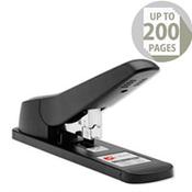 Heavy Duty Office Stapler Lever Arm All-Steel Capacity 200 Sheets Black 5 Star image