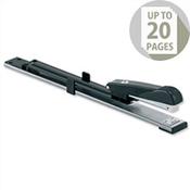 Long Arm Stapler Full Strip 300mm Reach Capacity 20 Sheets Black 5 Star image