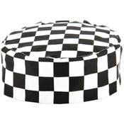 Whites Chefs Skull Cap Big Black and White Check image