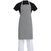 Whites Bib Apron Black and White Check image
