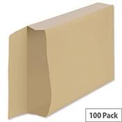 New Guardian Armour Gusset C4 Envelopes Manilla 130gsm Peel and Seal Pack of 100 image