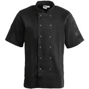 Whites Vegas Unisex Chefs Jacket Short Sleeve Black M image