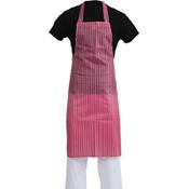 Whites Waterproof Bib Apron Red And White Stripe image