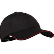 Chef Works Cool Vent Baseball Cap Black with Red image