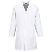 Portwest Anti-Static ESD Coat - White - Size 4XL