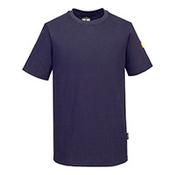 Portwest Anti-Static ESD Short Sleeve T-Shirt - Navy - Size M